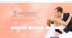 Desktop Screenshot of bellaballroom.com